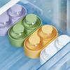 Large Ice Ball Maker 2 Inch Round Ice Cube Tray with Lid Easy Release Silicone 2 Balls Sphere Ice Mold for Whiskey Bourbon Cocktail