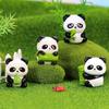 Cartoon Panda Healing Style Figurine: Children's Bedroom or Living Room Ornament, Perfect Birthday Gift