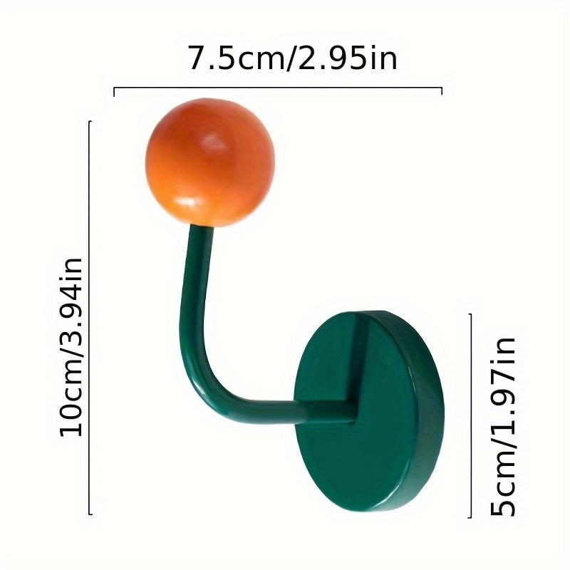 

Colorful Creative Magnetic Hook, No Drill Adhesive Hooks for Kitchen, Bathroom, Door, and Fridge Strong Hold, Decorative Design, Utility Hooks зелёный