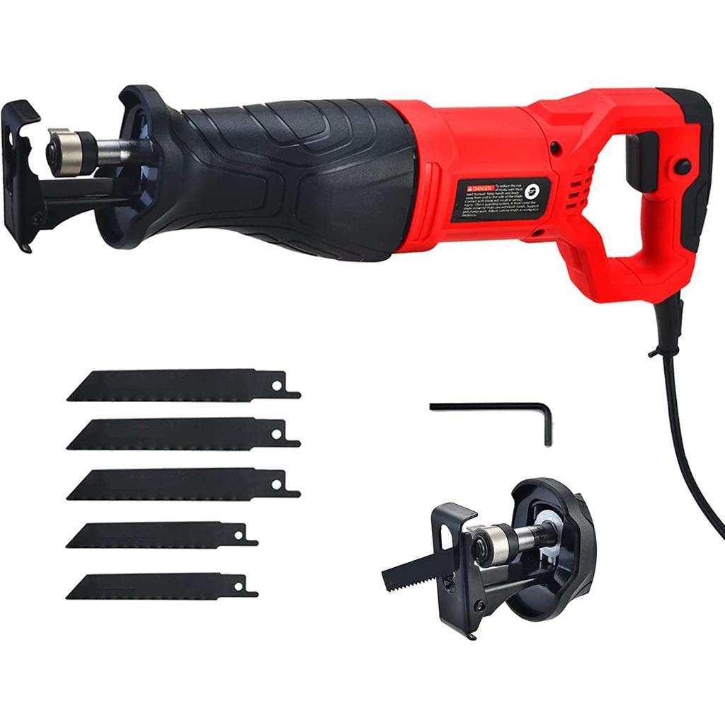 7.5A Reciprocating Saw 2800SPM No-load Speed Reciprocating Saw Corded Electric Hand Saw with 5