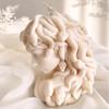 DIY Large Goddess Medusa Snake Head Candle Silicone Mold Mithus David Half Face Statue Epoxy Resin Silicone Mold Home Decor