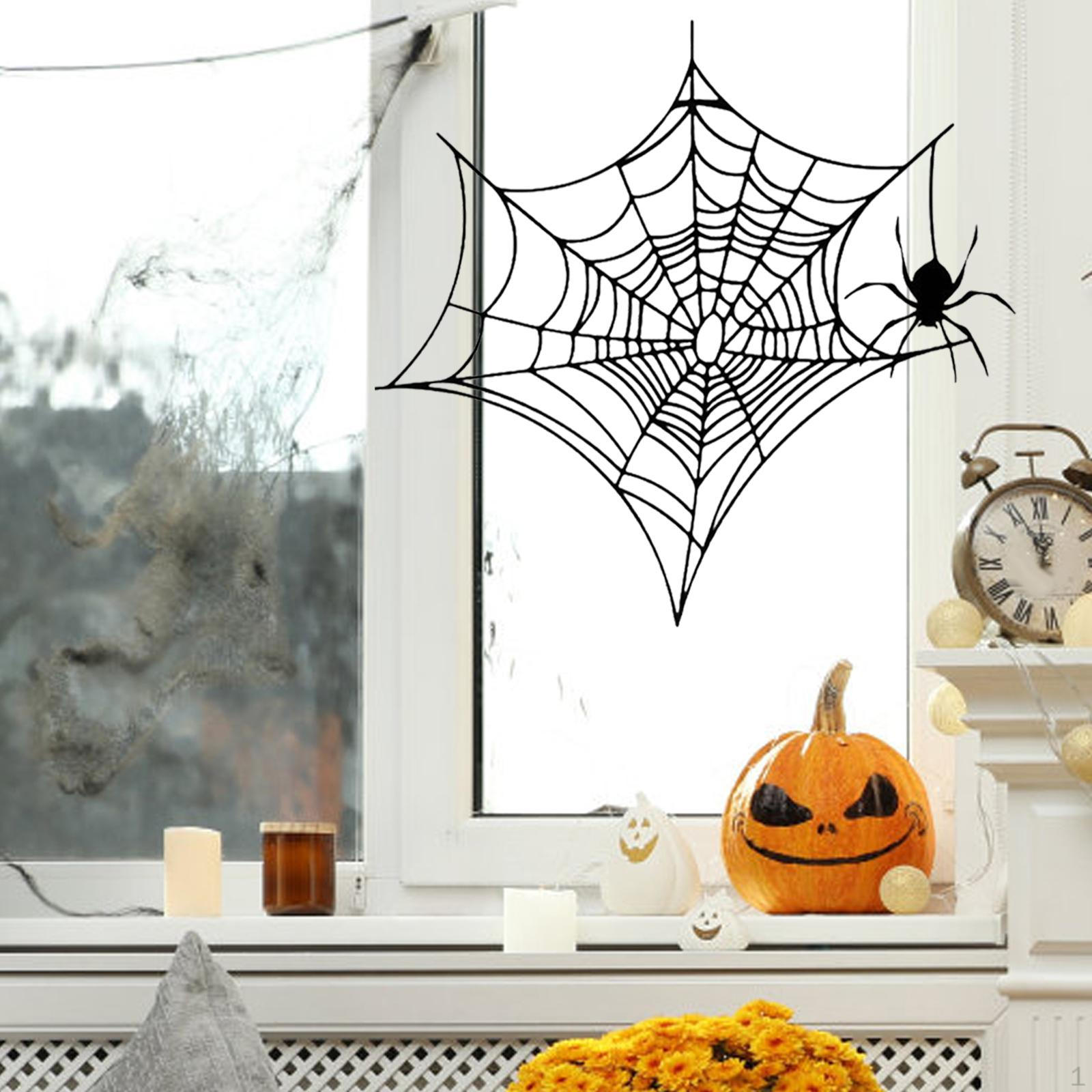 

Metal Wall Art Halloween Decoration 11.8 inch Web Hanging Decor for Bedroom Living Room Indoor