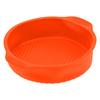9in Round Silicone Cake Mold Pan NoStick Bread Baking Pan for Home Kitchen Bakery(Orange )