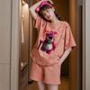 Pajamas Women'S Summer Short-Sleeved Shorts Loose And Cute Cartoon Casual Can Be Worn Outside Pajamas Women'S Loungewear Set
