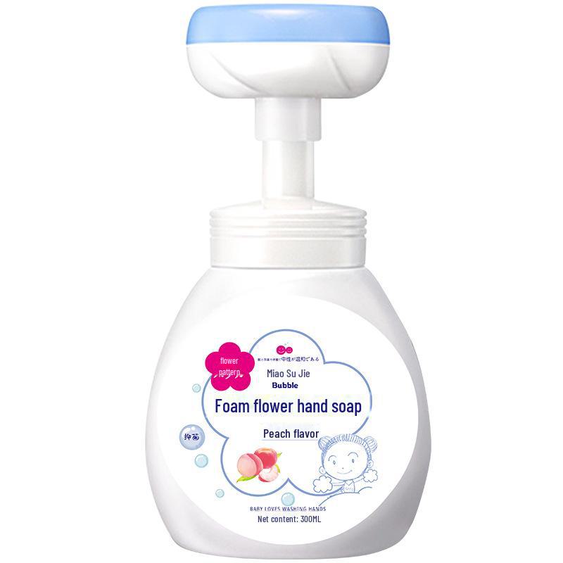 

Дитячий дезінфікуючий засіб для рук Flower Foam 300 мл Push Bottle Refill 300ml персиковий