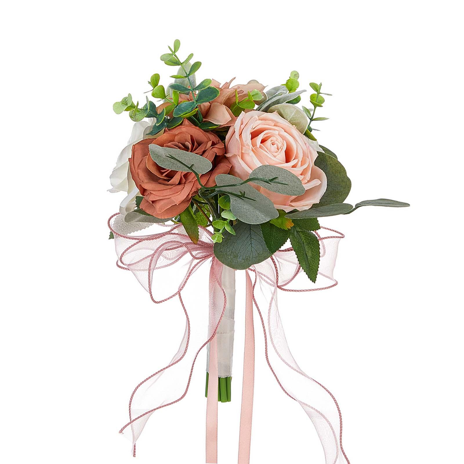 Simulated Eucalyptus R Wedding Bouquet for Decoration Graduation Ceremony