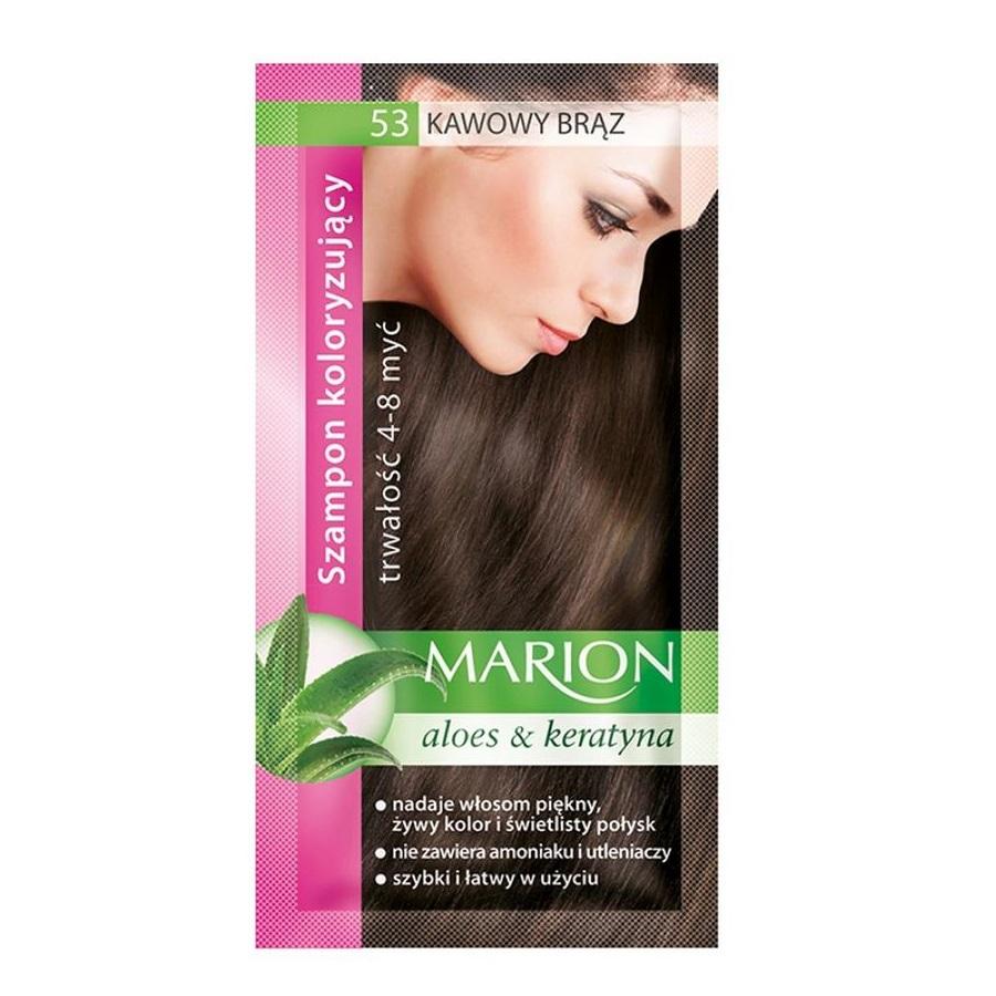 Marion Pro Color Enhancement Shampoo - Coffee Brown 53, 40ml