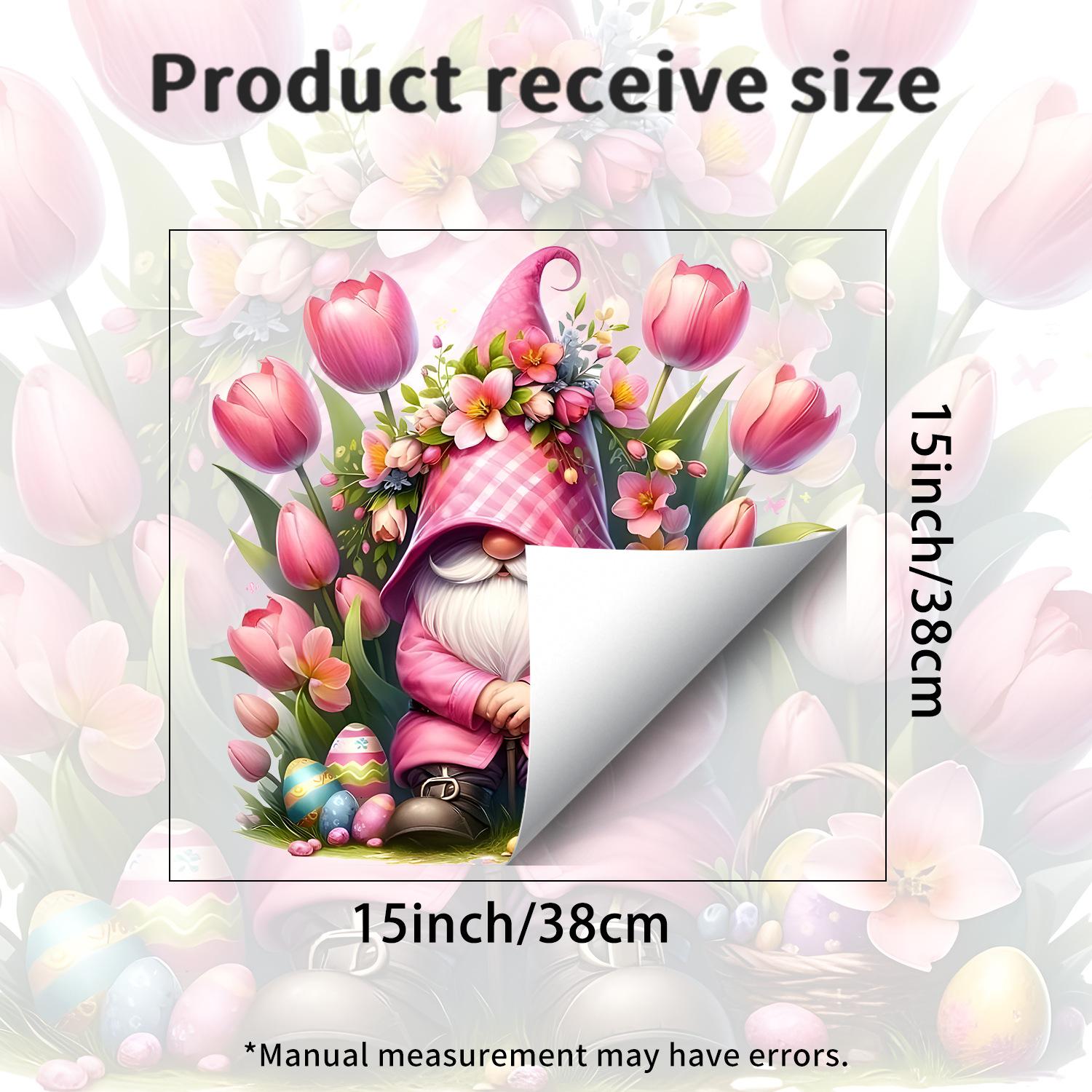 

Pink Tulip Window Stickers Are Suitable for Glass Doors in Home Stores and Other Scenarios. JDT-A524