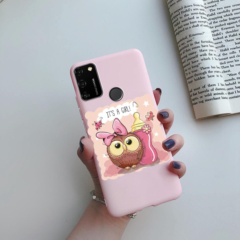 For Huawei Honor 9A Case 2020 Silicon Cover Soft Bumper Coque For Huawei Honor 9A Phone Cases MOA-LX9N Honor9A Love Heart Funda