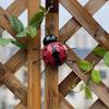 4pcs Set Creative Outdoor Courtyard Decoration Iron Crafts Decoration Garden Park Decoration Ladybug Insect Wall Hanging Gifts