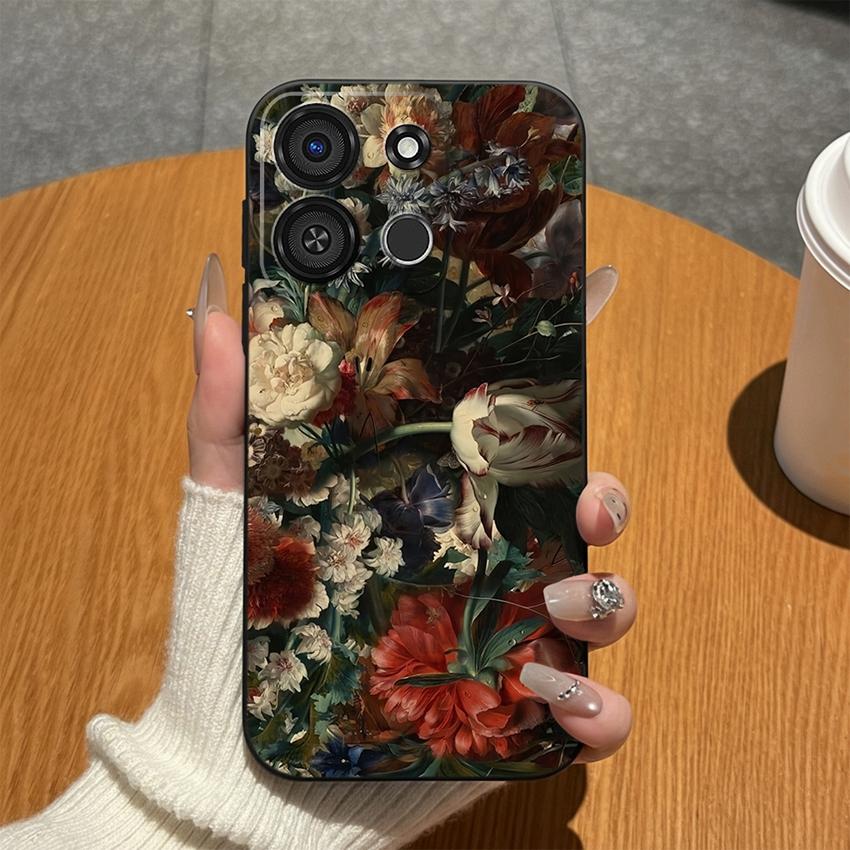 For Itel A05S A04 A60S A16 A33 Plus A56 A23 A58 A25 Pro A49 A35 A18 Phone Case Colorful Graffiti Matte Silicone Cover For Itel Anti Fingerprint Bumper