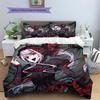 Vampire Schoolgirl  Pattern Bedding Quilt Set  Home Decoration  Gift (1 * duvet cover + 2 * pillowcase  without core)