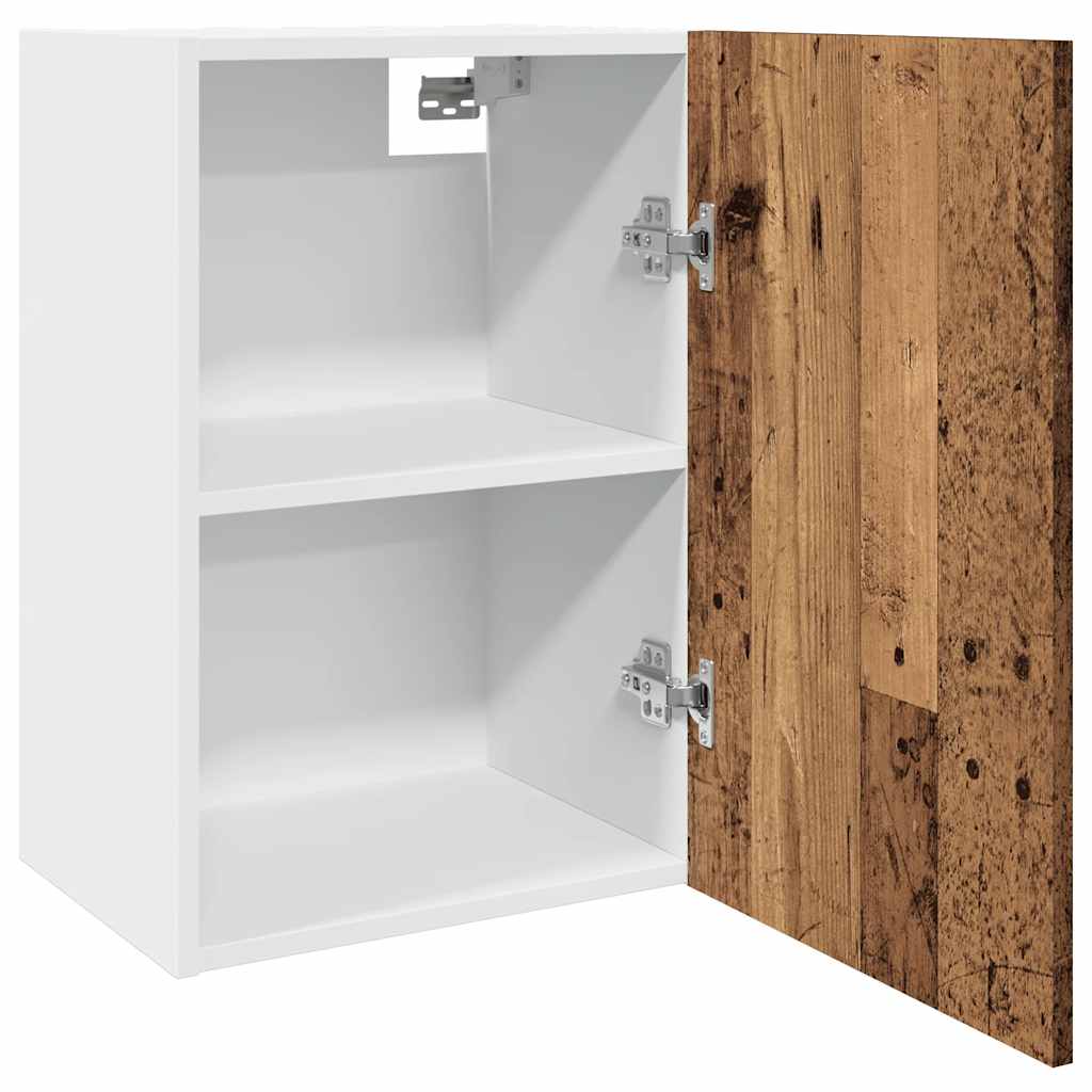 Lyon Wall Mounted Cabinet Rustic Wood Look 40 x 31 x 60 cm Engineered Wood