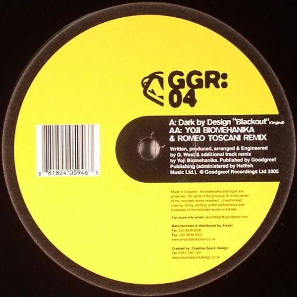 

12inch Record DARK BY DESIGN - Blackout GGR04 GGR 2005 UK Dance & Electronica Used