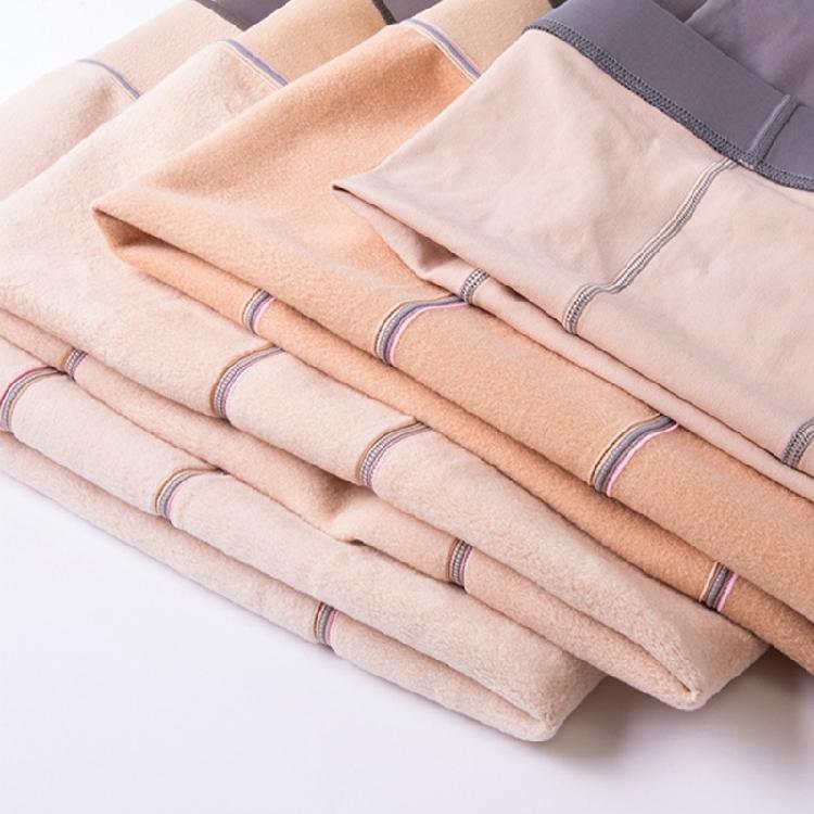 Women Thin Fleece Lined Tights Large Size Faux Translucent High Waist Pantyhose