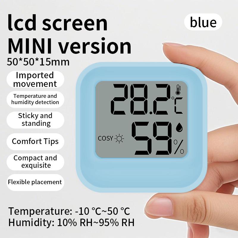 Mini digitální termo-vlhkoměr pro vnitřní/venkovní použití: Ideální pro dětské pokoje a skleníky.