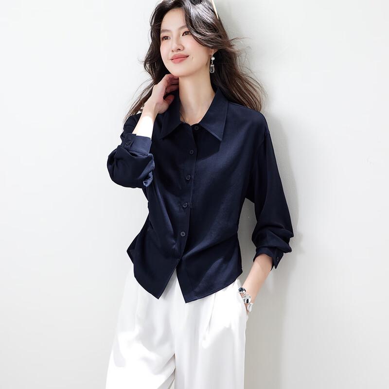 CARBAMMI Women s Tie-Waist Long Sleeve Shirt 2XL