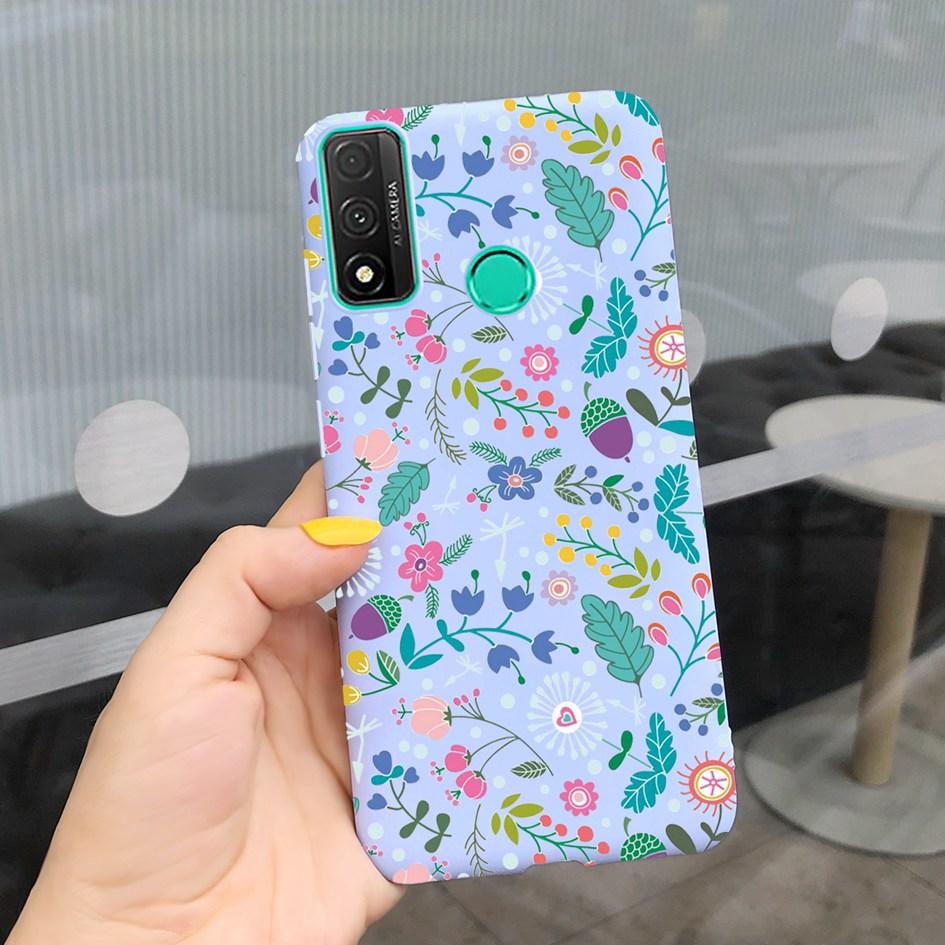 For Funda Huawei P Smart 2020 Case Coque Popular Lavender Flower Phone Case For Huawei P Smart 2020 6.21" Soft Shockproof Bumper