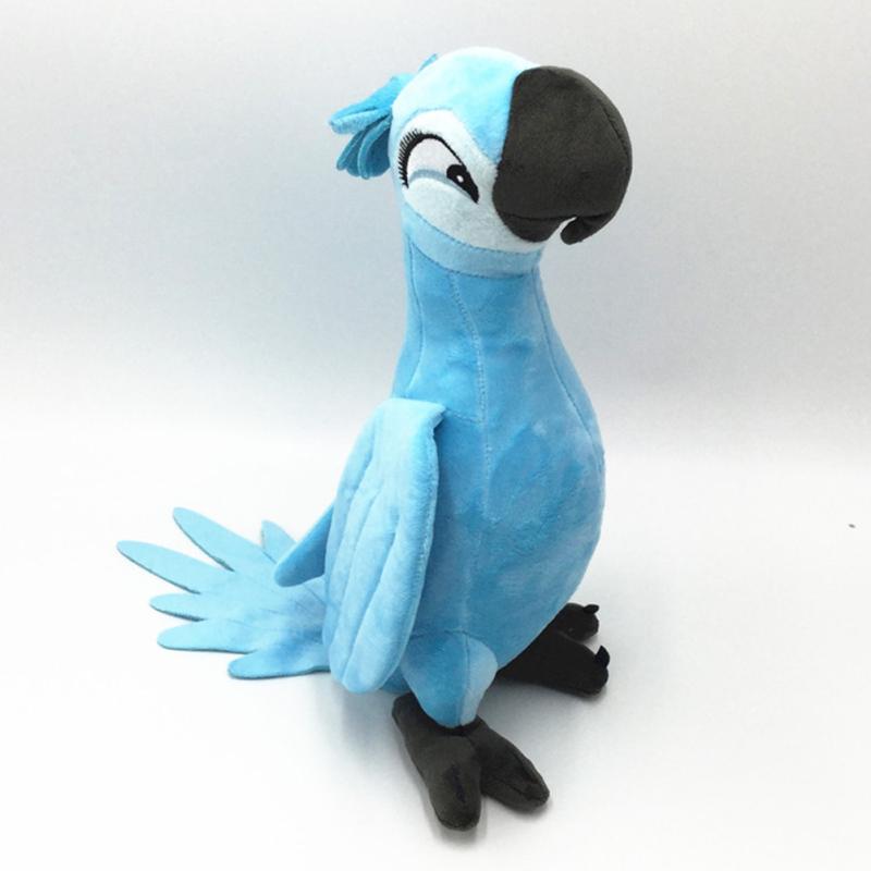 Rio2 Parrot Plush Toy Soft Stuffed Animals Doll Resistant To Pulling Squeezing Kneading Kids