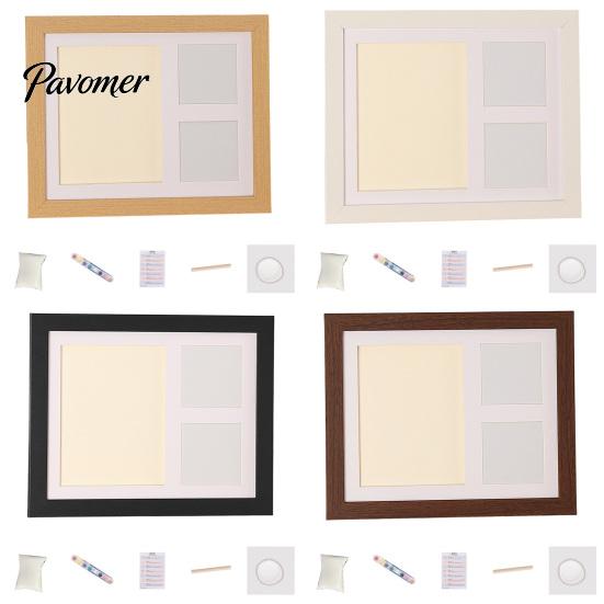 Customized Pet Keepsake Paw Print Commemorative Photo Frame, Dog And Cat Memory Display, Handmade DIY Ink Pad Soft Space Mud Set for Owners