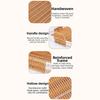 With Handles Woven Serving Tray Washable Imitation Rattan Fruit Plate  Kitchen Storage