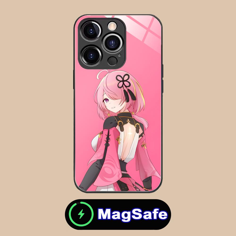 Wuthering Waves Taoqi Mobile Phone Case for iPhone 17 16 15 14 13 12 11 Air Pro Max Plus Mini MagSafe Glass Colorful Cover Cover