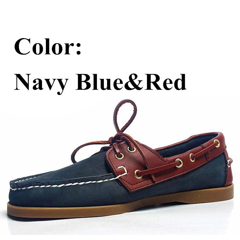 Docksides Klassische Bootsschuhe für Herren und Damen aus echtem Leder, Übergröße, Marineblau, Schwarz, Braun, Marke, flache Halbschuhe, A047