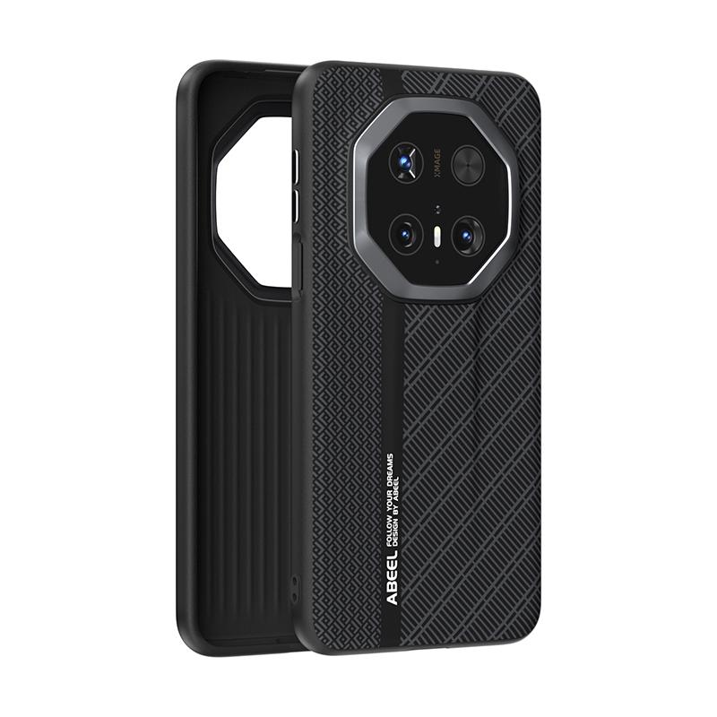 For Huawei Mate 70 RS Case Slim Lightweight Shockproof Anti-Fingerprint Carbon Fiber Case Alloy Lens Anti-slip Grip Funda