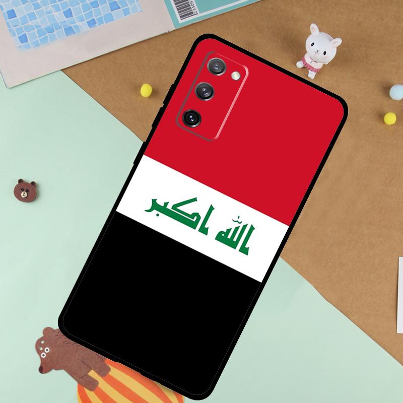 Iraqi Iraq National Flag Soft Case For Samsung Galaxy S25 Ultra S9 S10 S20 S21 S22 S23 S24 Plus S24 FE Funda Cover