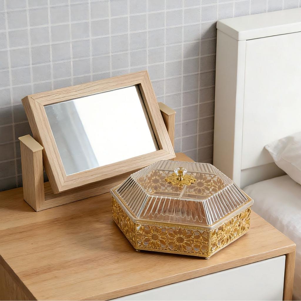 Cadre Photo Rotatif en Bois Double Face de Forme Irrégulière 6 Pouces Décorations pour Panneaux Muraux de Maison Décoration Intérieure de Maison