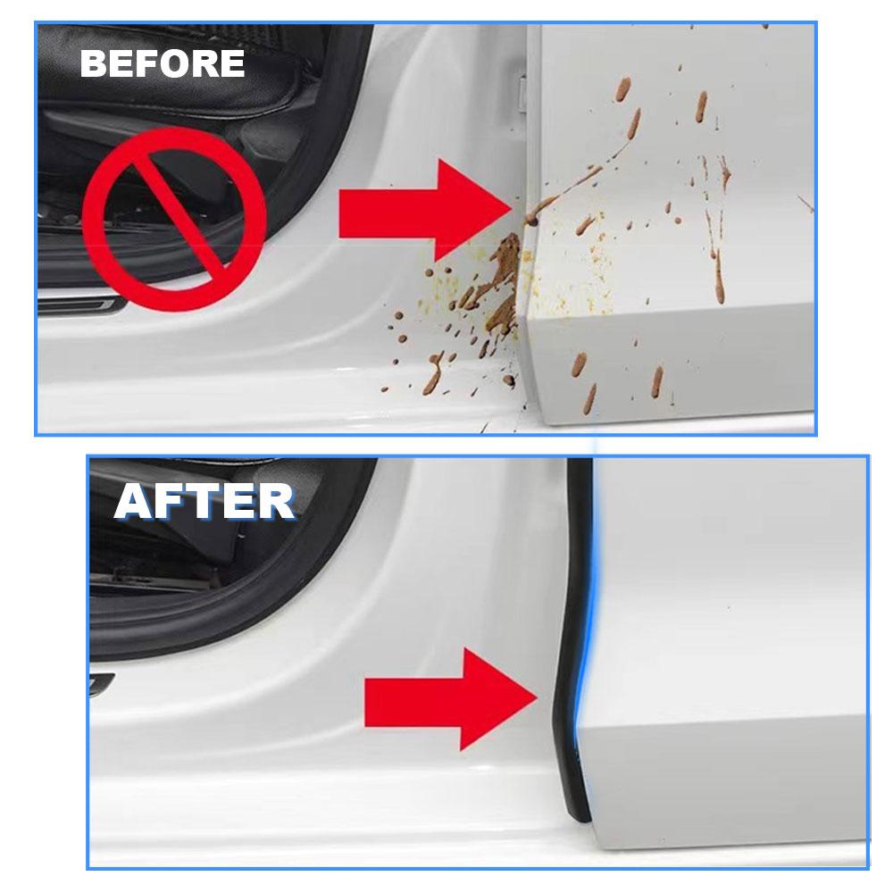 For B Pillar Car Rubber Stickers Seal Strips Door Edge Protection Weatherstrip Sealant Guards Insulator Automotive Accessories