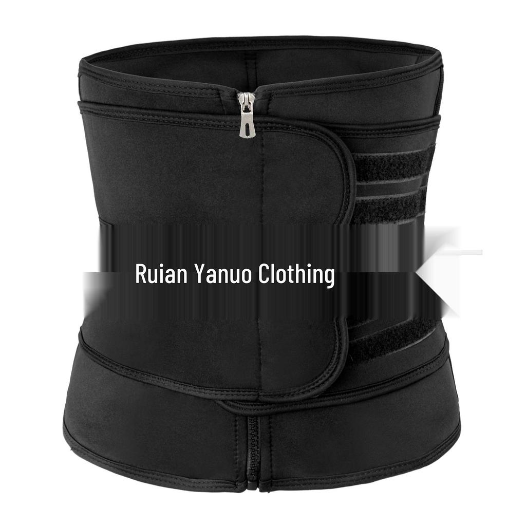 Zipper Waist Trainer & Yoga Bodysuit with Sweat Abdominal Belt for Fitness & Waist Shaping