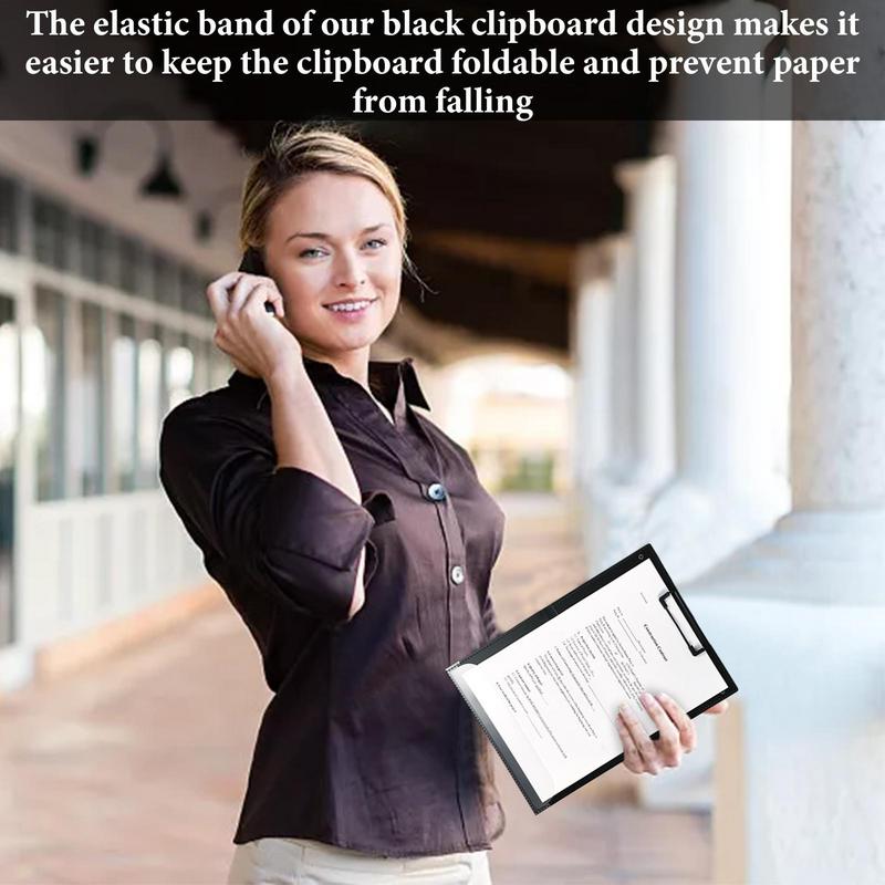 Foldable Clipboard Nursing Clip Board With Pen Holder And Low Profile Clip Collapsible File Holder For Office Professionals
