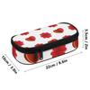 Pencil Bag 300D Polyester Roomy Interior Zipper Closure with Main Pocket Mesh Layer and Removable Pen Divider for Students