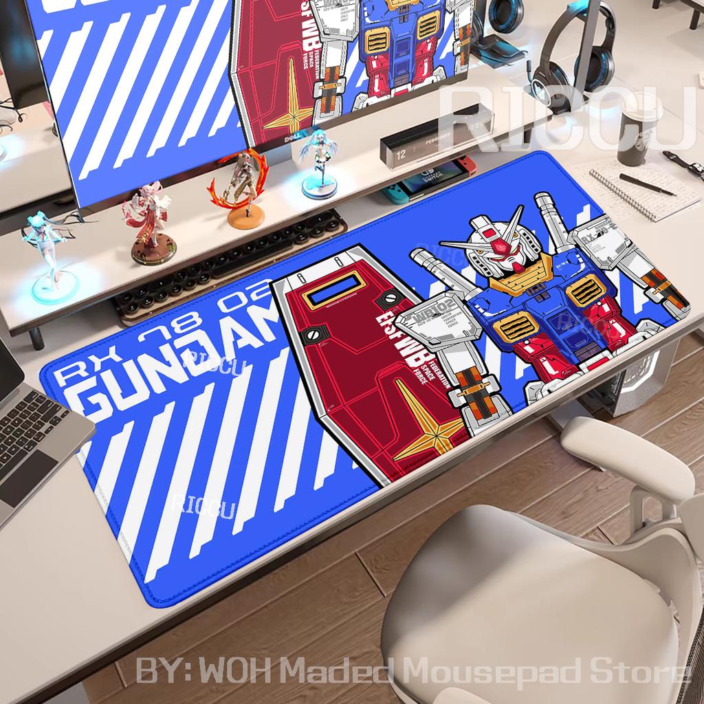 Mechanical Warrior Gundam Mousepad Desktop Mat Gamer Cabinet Mousemat XXL Gaming Mouse Pad Large ESports Desk Mat Gift for Boy
