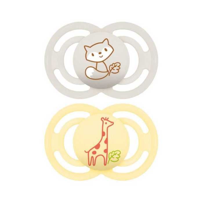 Sucettes-MAM Sucette Perfect Animaux - 18+ Mois - Silicone - X2 (Modèle : Lapin et Fraises)