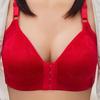 Plus Size Wire-Free Front Buckle Breathable Bra with Side Support