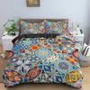Psychedelic Boho Luxury Bedding Set 2/3PCS With Pillowcase King Mandala Duvet Cover Queen Comforter Cover Polyester Quilt Cover