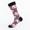 Men's Trendy Long Cotton Jacquard Socks: Autumn/Winter Ball Series