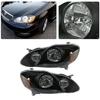 Black Front Headlight Assembly for 2003-2008 Toyota Corolla (US Spec)