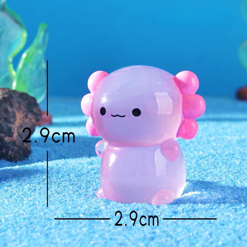 Cartoon Cute Luminous Animal Hexagonal Dragon Fish Tank Moss Landscape Accessory Handicraft Mini Small Ornament