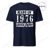 Made In 1976 Limited Mens TShirt 50th Birthday Print TShirt Casual Short Sleeve Tees Birthday Gift for 50th Party Male Shirts