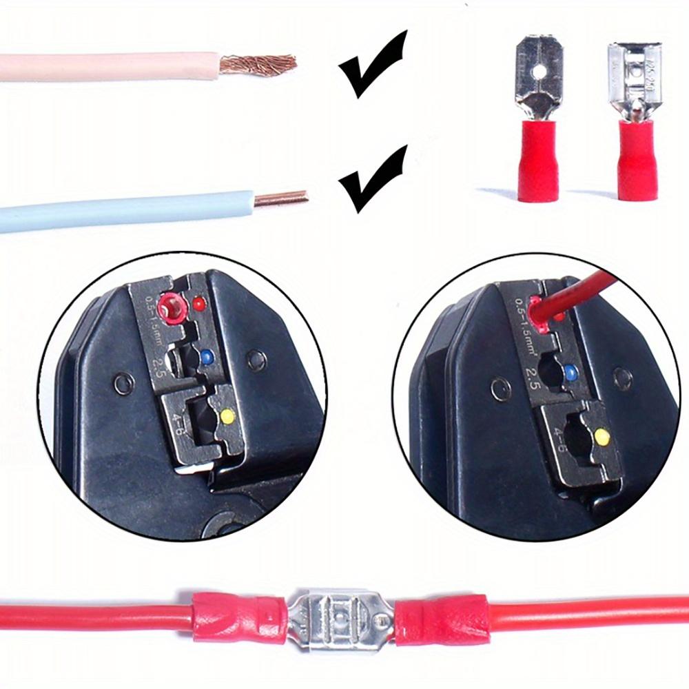 Insulated Connectors Set Cable Lugs + Crimper