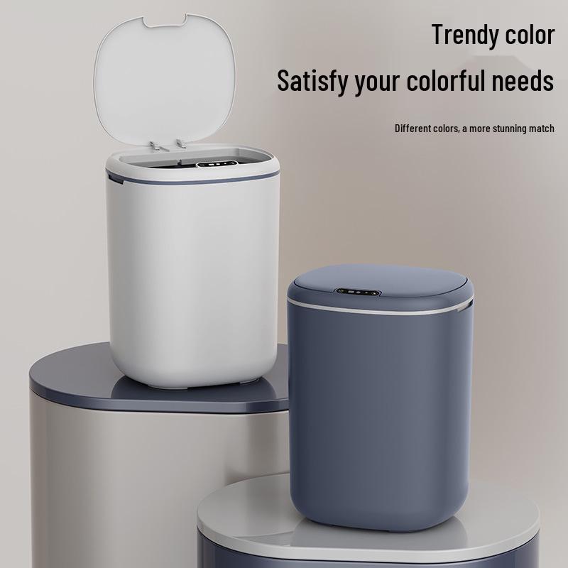 Automatischer Sensor-Mülleimer mit Deckel für Küche, Bad und Wohnzimmer