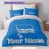 Hertha BSC Custom Name Pattern Bedding,Quilt Set Quilt Cover Pillowcase Home Birthday Gift(1 * Duvet Cover + 2 * Pillowcase, Without Core)