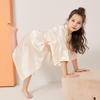Children's Satin Silk Nightgown & Bathrobe - Long, Glossy, Summer Cardigan (Medium & Large)