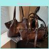 Urban Minimalist Pu Tote Bag With Zipper Closure For Daily Use