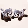 Lying Sitting Gray Raccoon Plush Toy Stuffed Animal Doll Decoration Gift Kids