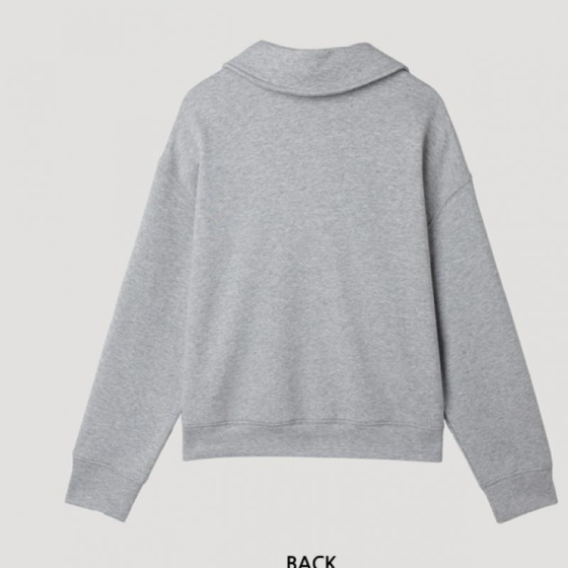 [She S miSS] T-Shirt mit halbem Reißverschluss und Schriftzug SwjTSp12030 Mg