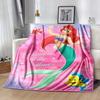 1pc Mermaid Printing Blanket - Soft, All-Season Throw for Living Room, Bedroom,Personalized Gift with Adorable Cartoon Design